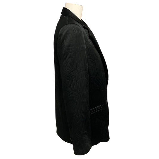 forte_forte Black Quilted Satin Matelasse Jacket
