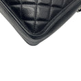 Load image into Gallery viewer, Chanel Black / Silver Hardware CC Logo Quilted Aged Calfskin Leather Shoulder Bag
