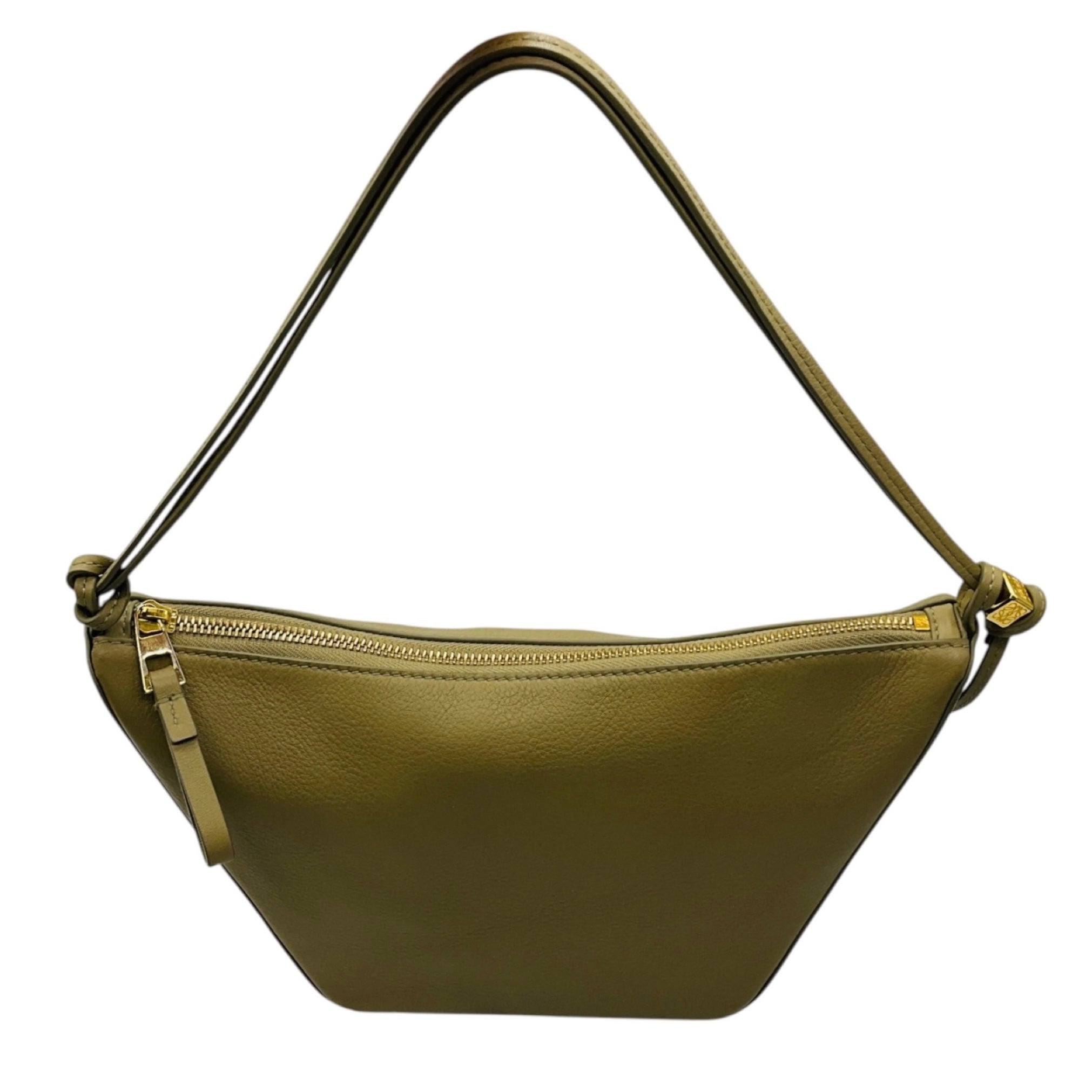Loewe Light Green / Putty Classic Calfskin Leather Mini Hammock Hobo Bag