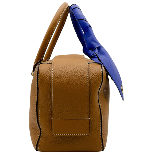 Delvaux Tan / Blue The Cool Box MM Satchel