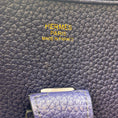 Load image into Gallery viewer, Hermes Blue 2018 Clemence Leather Evelyne Handbag
