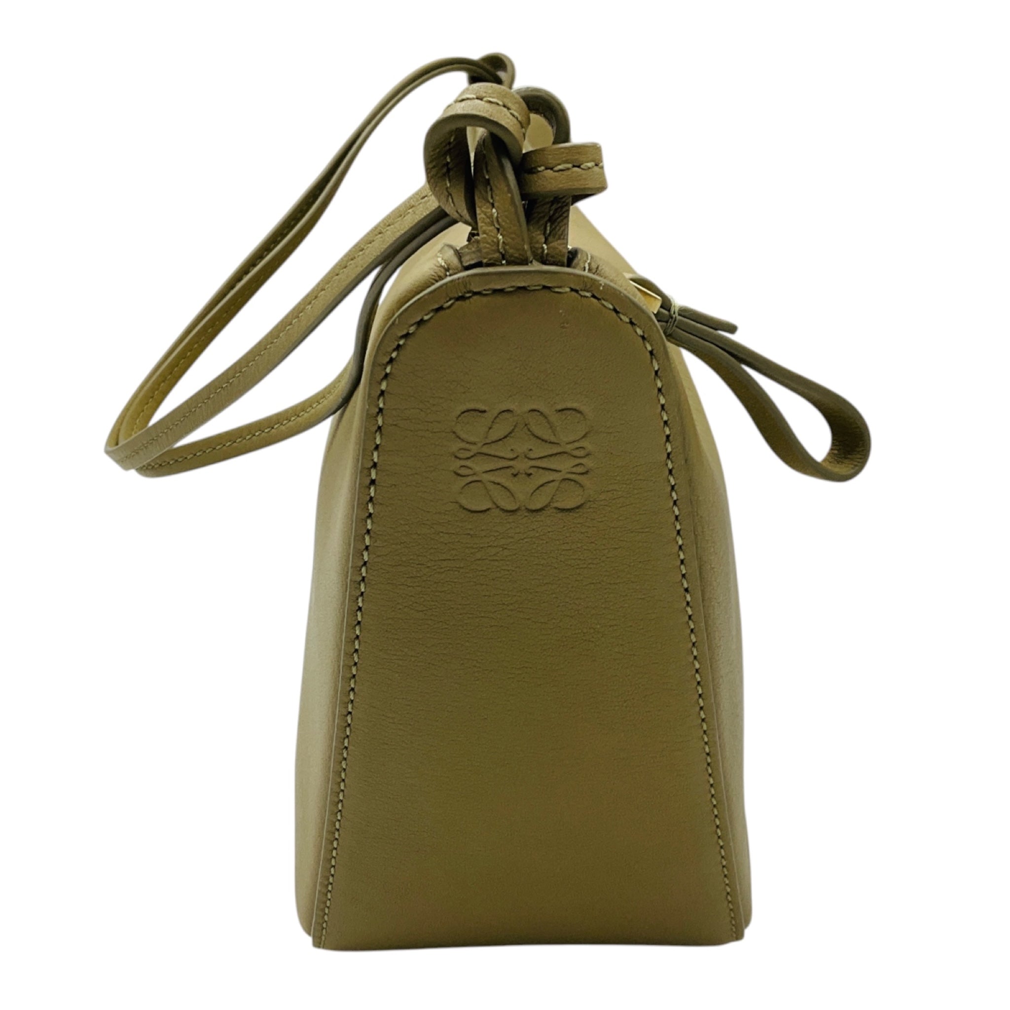 Loewe Light Green / Putty Classic Calfskin Leather Mini Hammock Hobo Bag