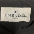 Load image into Gallery viewer, J. Mendel Slate Blue / Brown Mink Fur Zip Front Bomber Jacket with Black Ribbed Knit Trim
