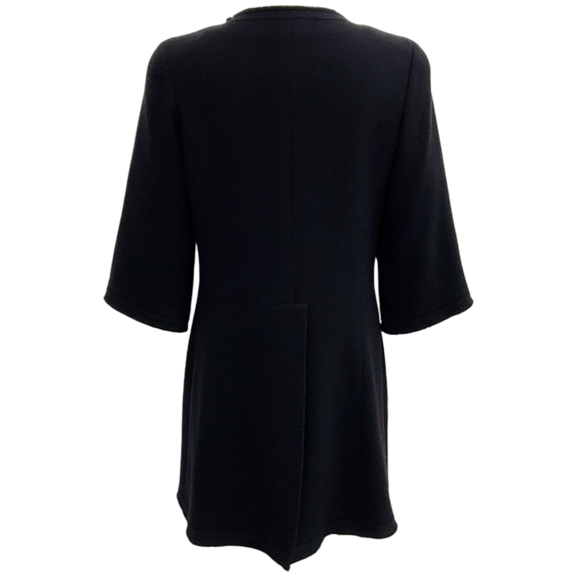 Chanel Black Crepe Double Breasted Jacket with Tails