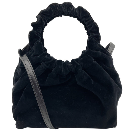 The Row Black Velvet Circle Bag
