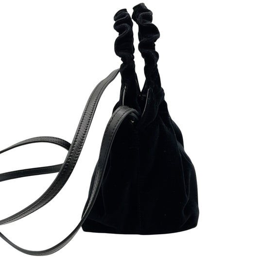 The Row Black Velvet Circle Bag