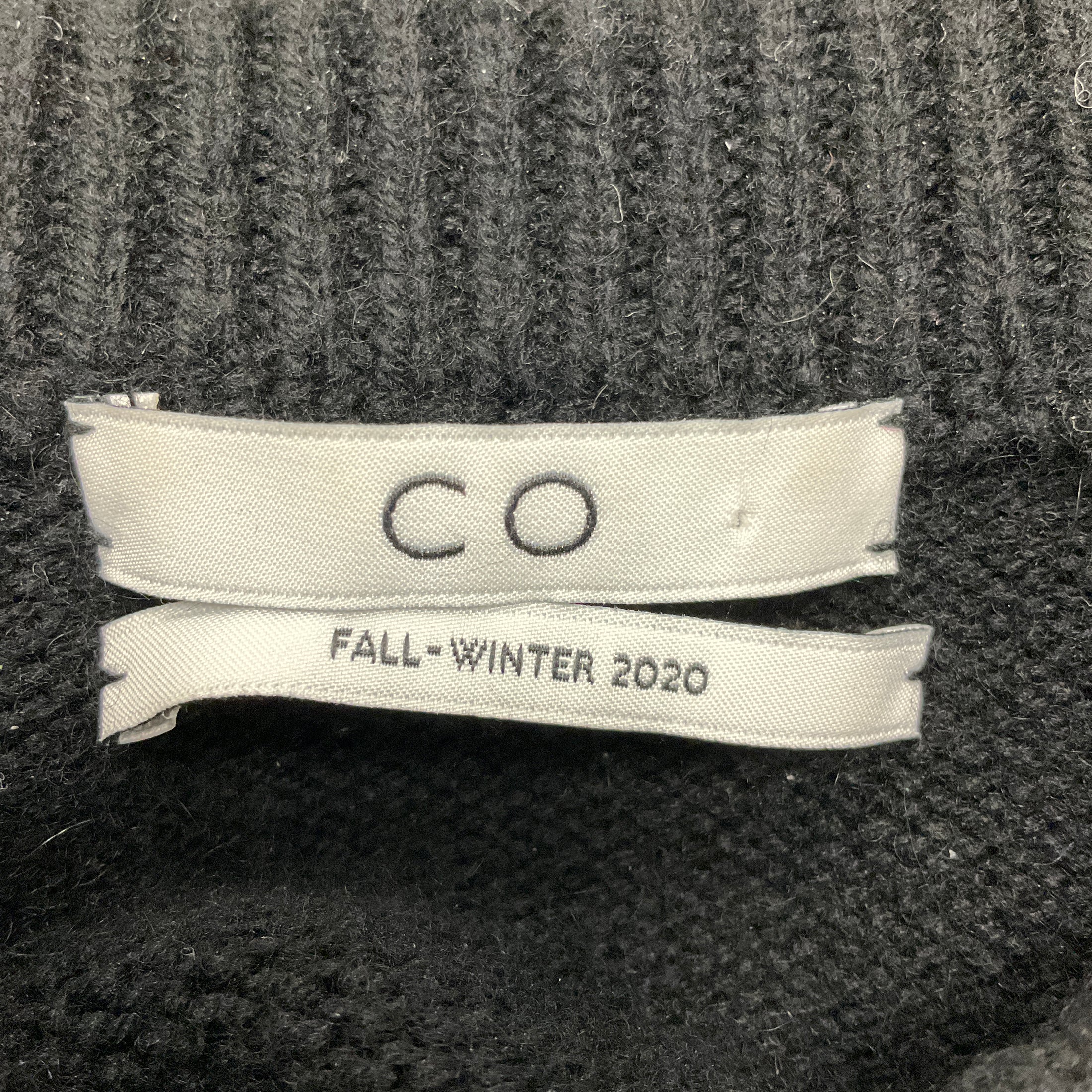 Co Black Fall Winter Knit Midi Sweater Dress