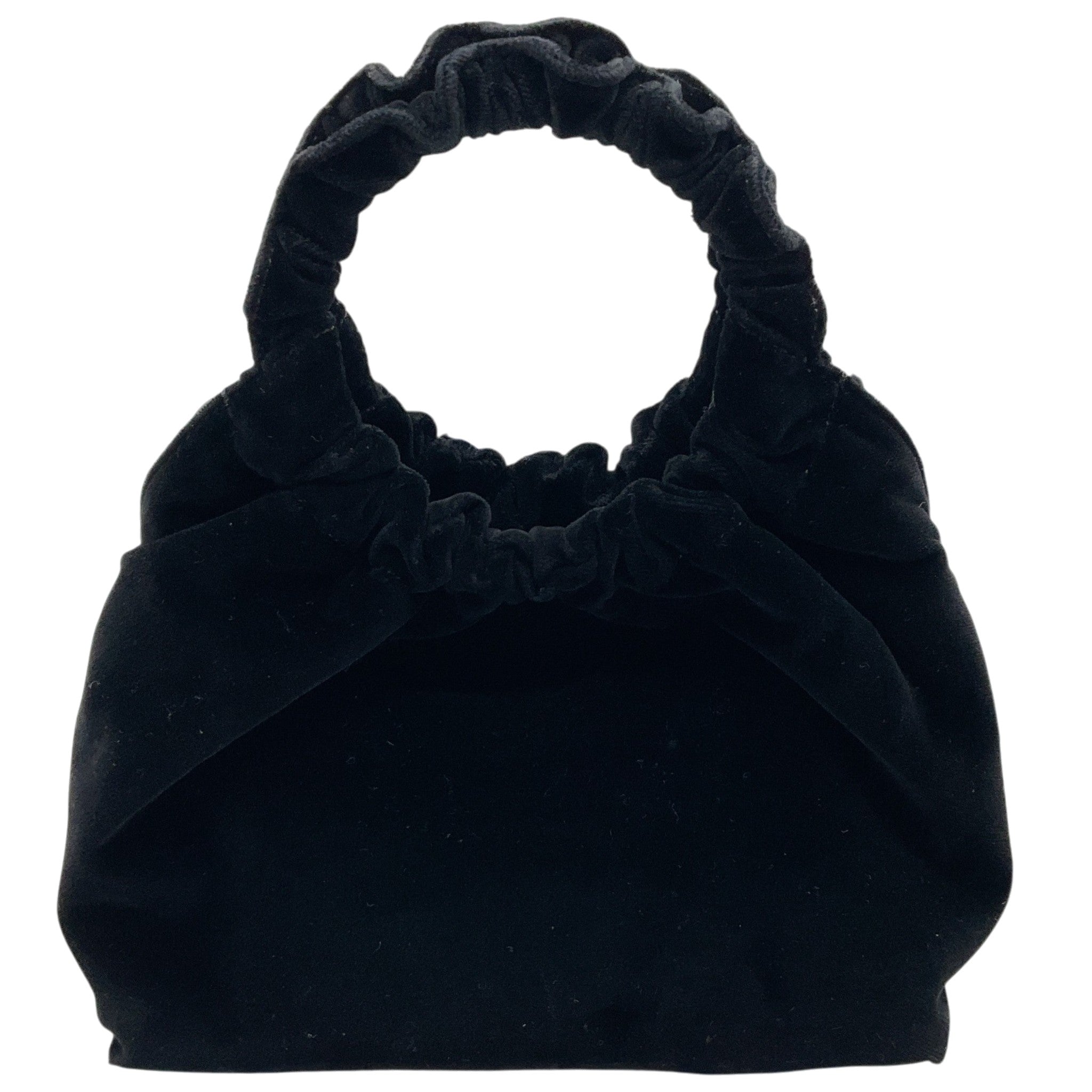 The Row Black Velvet Circle Bag