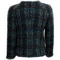 Load image into Gallery viewer, Chanel Dark Teal / Black Tweed Jacket with Sequins
