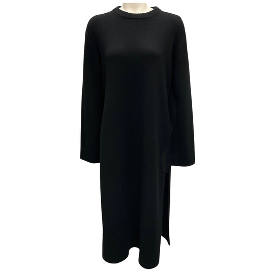 Co Black Fall Winter Knit Midi Sweater Dress