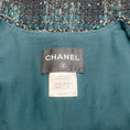 Load image into Gallery viewer, Chanel Dark Teal / Black Tweed Jacket with Sequins
