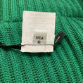 Load image into Gallery viewer, Gianfranco Ferre Vintage Black Velvet Zip Front Jacket with Green Ribbed Knit Trim
