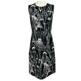 Load image into Gallery viewer, Akris Black / White Fashion Print Sleeveless Cotton and Silk Midi Dress
