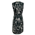 Load image into Gallery viewer, Akris Black / White Fashion Print Sleeveless Cotton and Silk Midi Dress
