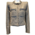 Load image into Gallery viewer, Veronica Beard Stone Metallic Tweed Orris Jacket with Crystal Trim

