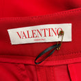 Load image into Gallery viewer, Valentino Red High Waisted Silk Crepe Pants
