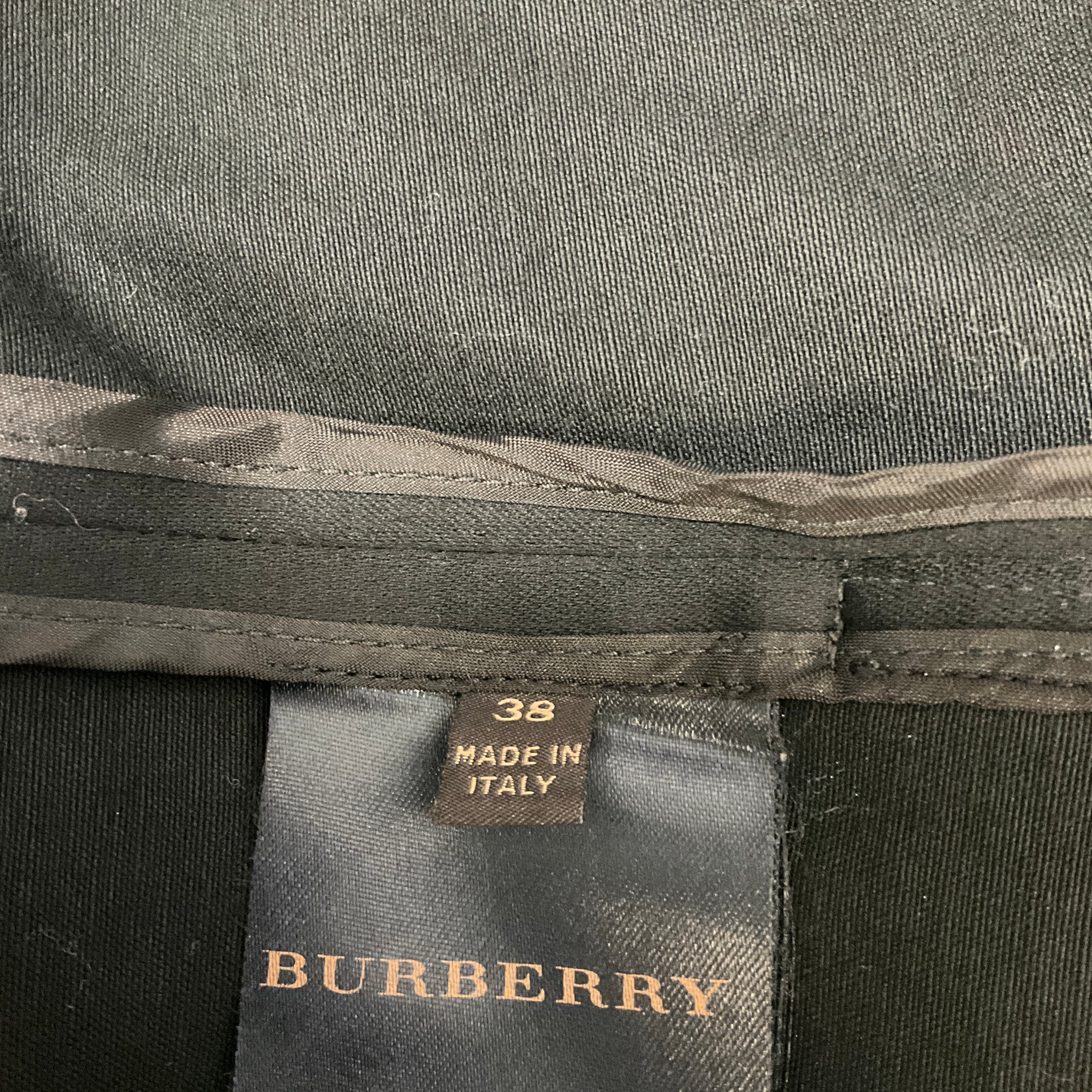 Burberry Black Exaggerated Collar Cotton Jacket