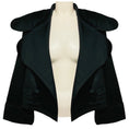 Load image into Gallery viewer, Burberry Black Exaggerated Collar Cotton Jacket

