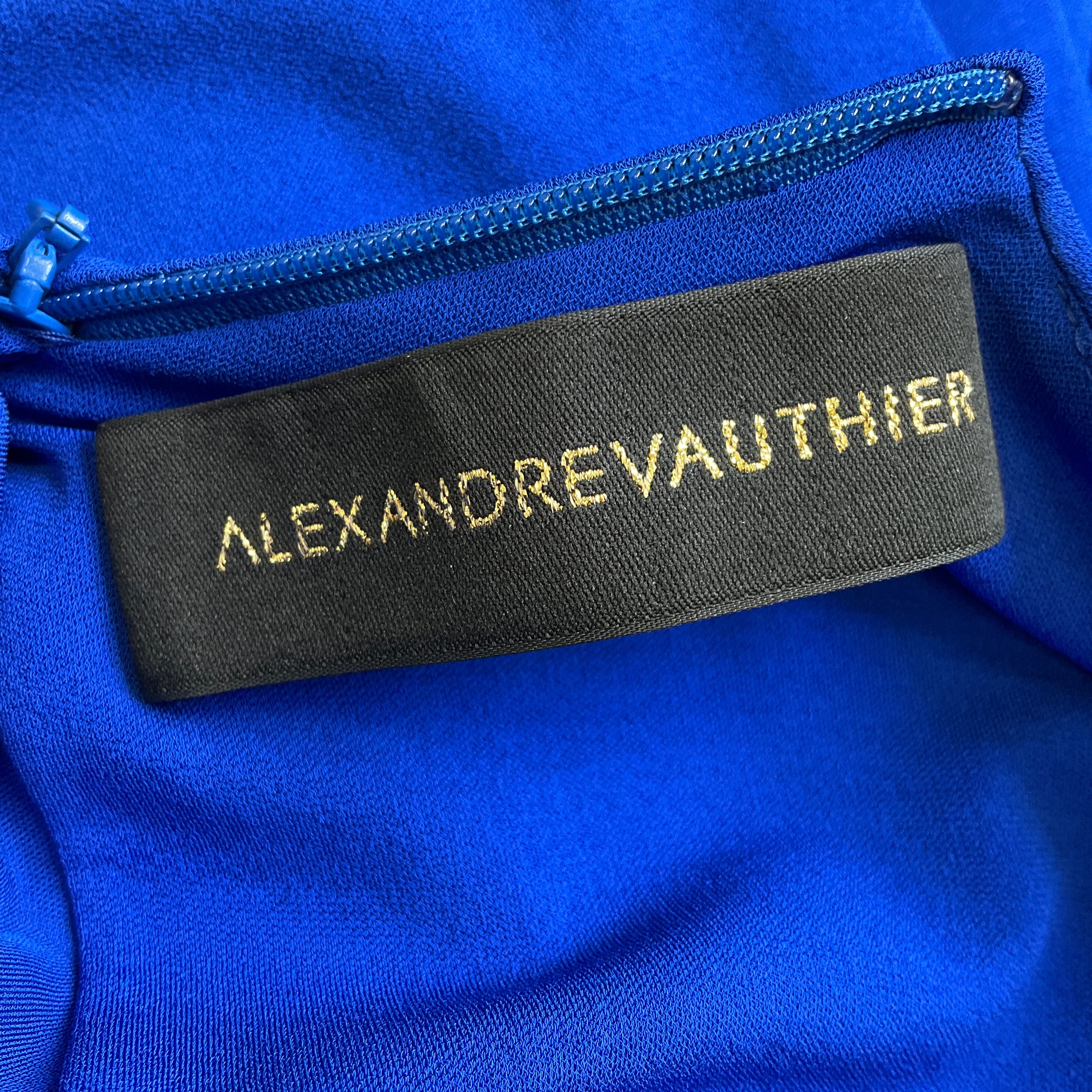 Alexandre Vauthier Cobalt Long Sleeved Mini Dress