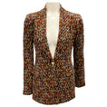 Load image into Gallery viewer, Rosetta Getty Brown Multi Chevron Knit Blazer
