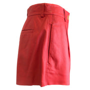 Forte Forte Red Leather Shorts