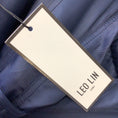 Load image into Gallery viewer, Leo Lin Sofia Midnight Blue Velvet Bow Mini Dress
