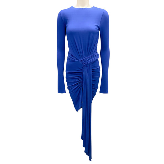 Alexandre Vauthier Cobalt Long Sleeved Mini Dress