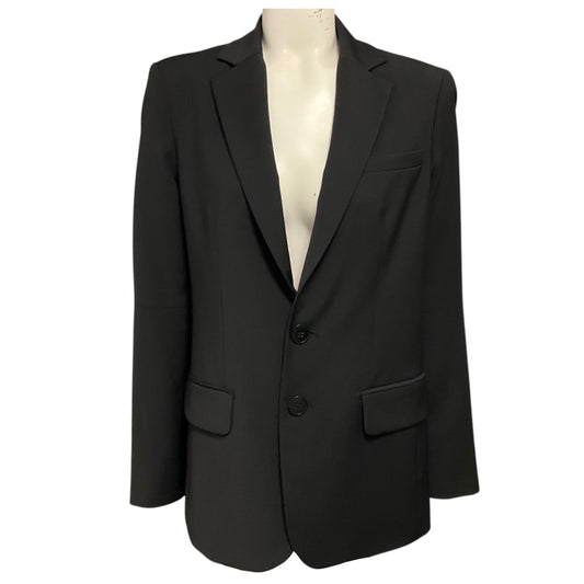 Tibi Black Tropical Wool Cutout Sleeve Marlon Blazer