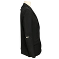 Load image into Gallery viewer, Tibi Black Tropical Wool Cutout Sleeve Marlon Blazer
