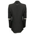 Load image into Gallery viewer, Tibi Black Tropical Wool Cutout Sleeve Marlon Blazer
