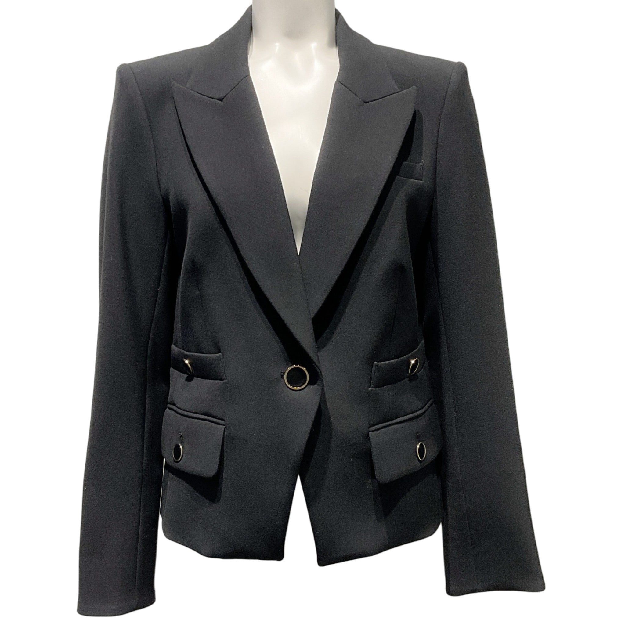 Veronica Beard Black Roya Dickey Jacket
