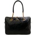 Load image into Gallery viewer, Salvatore Ferragamo Black Leather Double Gancio Bag

