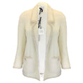 Load image into Gallery viewer, Edward Achour Ivory Pearl Embellished Boucle Tweed Jacket
