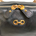 Load image into Gallery viewer, Salvatore Ferragamo Black Leather Double Gancio Bag
