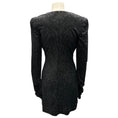 Load image into Gallery viewer, Marcell Von Berlin Black Shimmer Velvet Cocktail Dress
