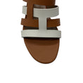 Load image into Gallery viewer, Hermes Tan / White Bicolor Amica Sandal
