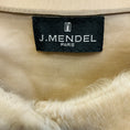 Load image into Gallery viewer, J. Mendel Beige Broadtail Lamb Fur and Silk Organza Vest
