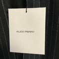 Load image into Gallery viewer, Alex Perry Black Wool Pinstripe Tie Shirt
