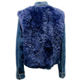 Load image into Gallery viewer, L'Agence Blue Denim Carolina Jacket with Blue Shearling Vest Overlay
