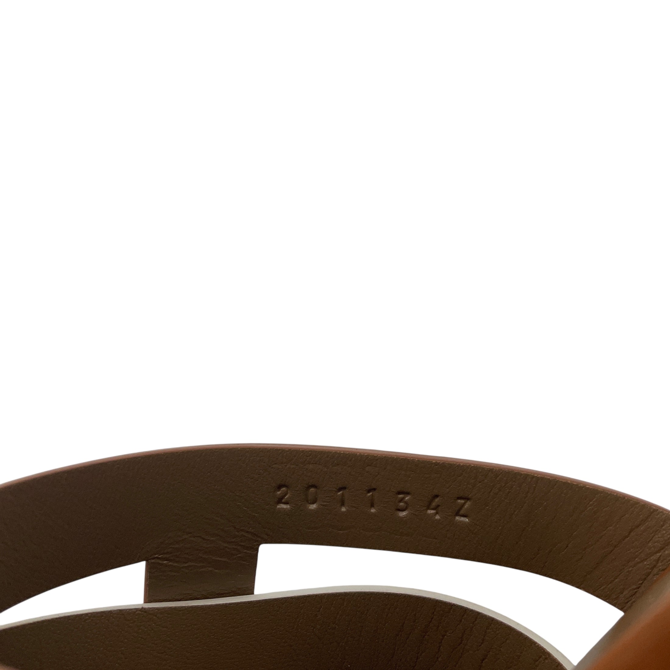 Hermes Tan / White Bicolor Amica Sandal