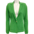 Load image into Gallery viewer, L'Agence Green Apple Lacey Knit Blazer

