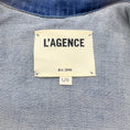 Load image into Gallery viewer, L'Agence Blue Denim Carolina Jacket with Blue Shearling Vest Overlay
