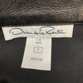 Load image into Gallery viewer, Oscar de la Renta Black Banded Leather and Suede Leather Skirt
