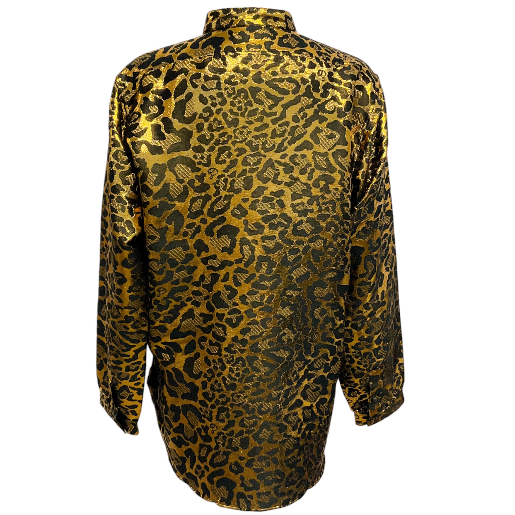 Dundas Gold Black Animal Print Blouse