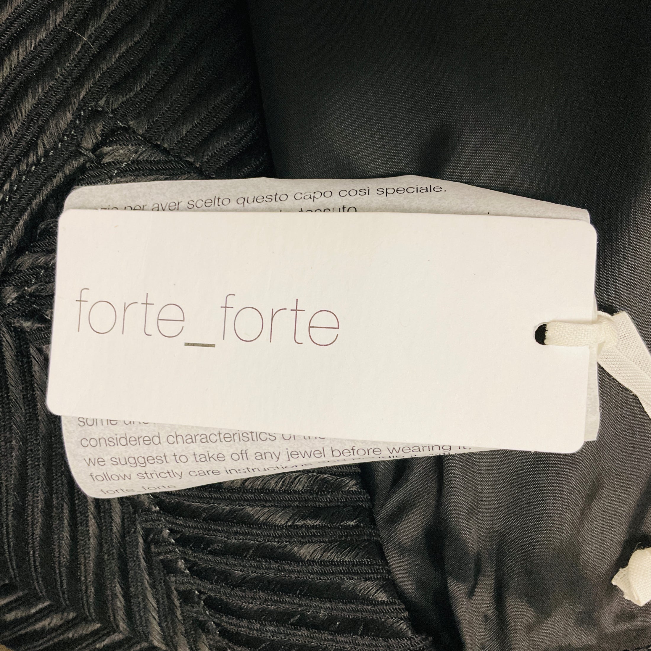 forte_forte Black Jacquard Stripe Jacket