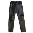 Load image into Gallery viewer, Moschino Couture Black / Silver Zipper Detail Leather Pants
