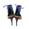 Load image into Gallery viewer, Aquazzura Rainbow Multi Striped Suede Sandals
