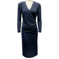 Load image into Gallery viewer, Burberry Navy Blue Jersey Ruched Dress

