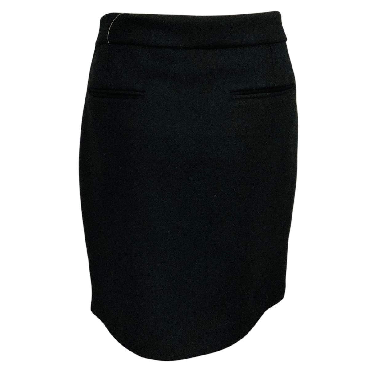 Stella McCartney Black Zipper Detail Wool Mini Skirt