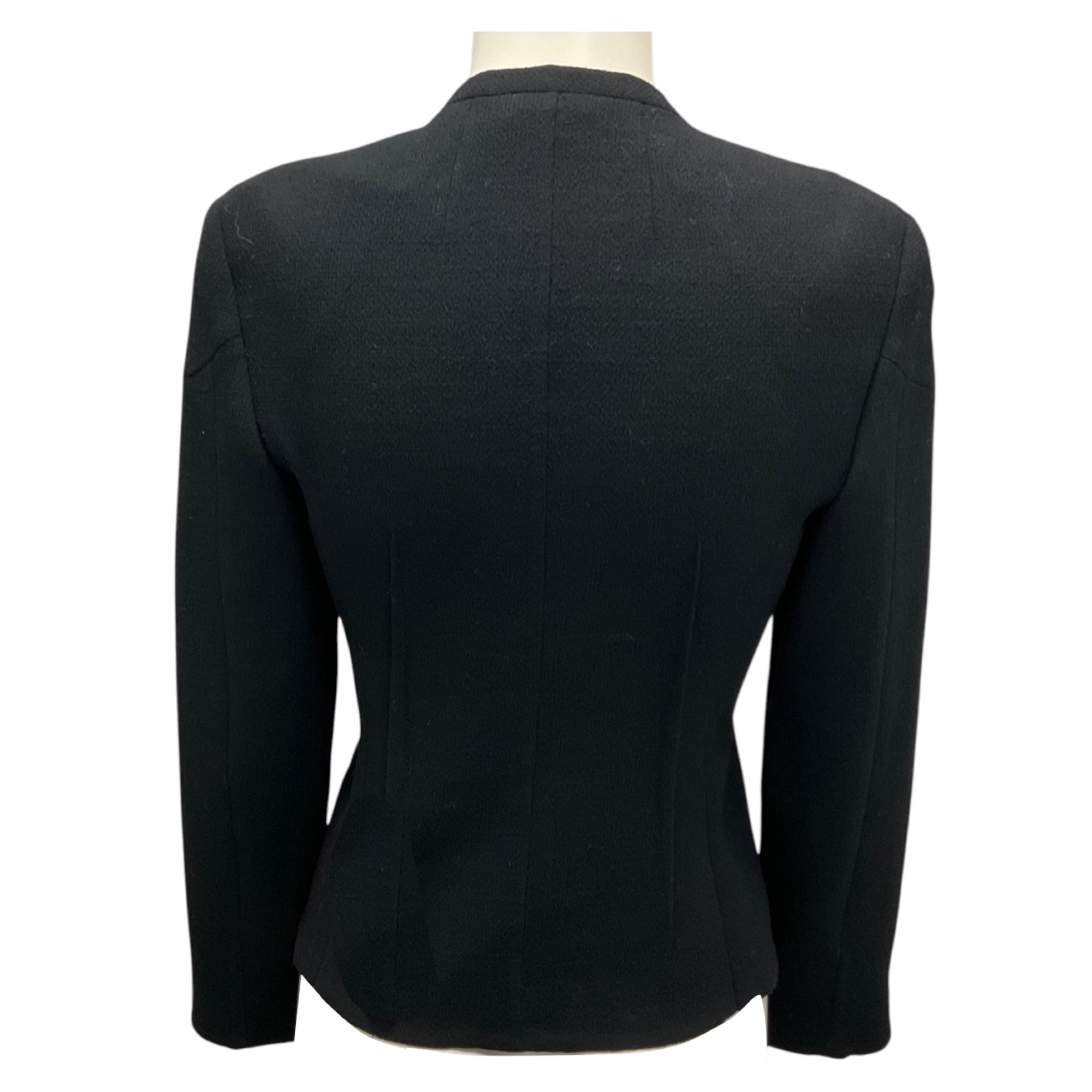 Akris Black Wool Crepe Jacket